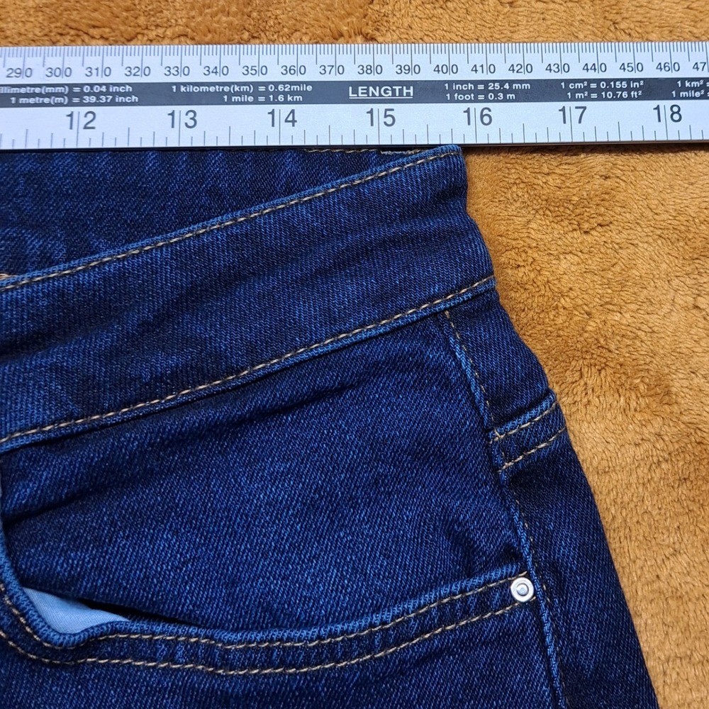 Legend London Slim Fit Jeans Mens 34x32 Dark Wash Blue Excellent Stretch Denim - Picture 5 of 12